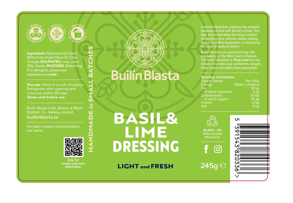 Basil & Lime Dressing 250G