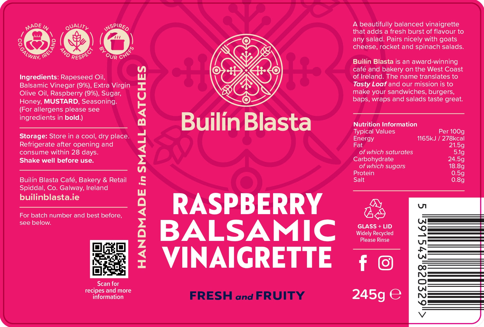 Raspberry Balsamic Vinaigrette